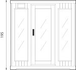 Luxus Infrarot Wrmekabine in Hemlock Runddesign fr 3 Personen