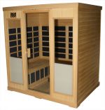 Luxus Infrarot Wrmekabine in Hemlock fr 4 Personen