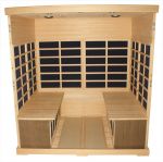 Luxus Infrarot Wrmekabine in Hemlock fr 4 Personen