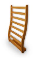 Ergonomische Rckenlehne in Hemlock fr Infrarotkabinen